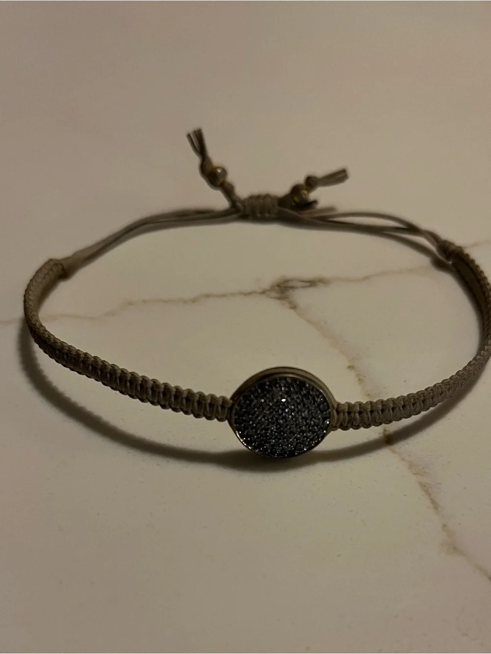 Tai grey and gold crystal bracelet